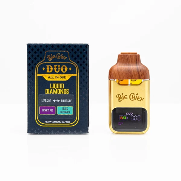 Big-Chief-DUO-2G-Berry-Pie-Indica-Blue-Gushers-Sativa Big Chief DUO 2G