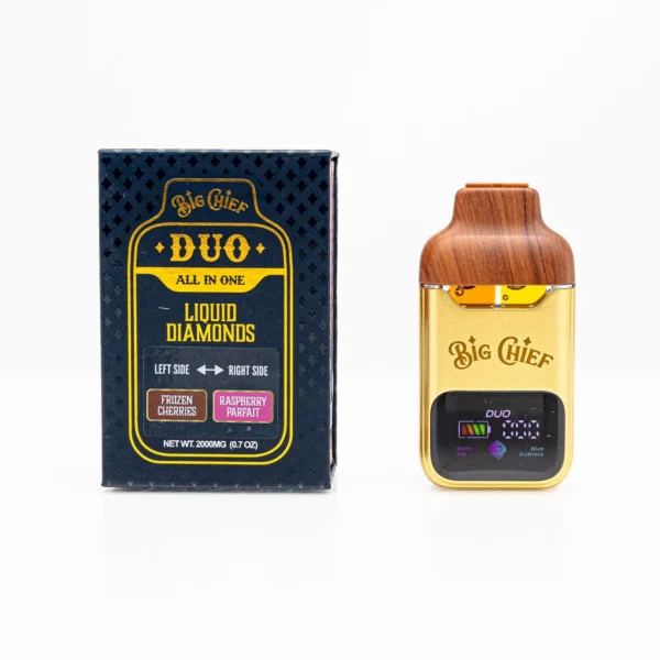 Big-Chief-DUO-2G-Frozen-Cherries-Indica-Raspberry-Parfait-Sativa Big Chief DUO 2G