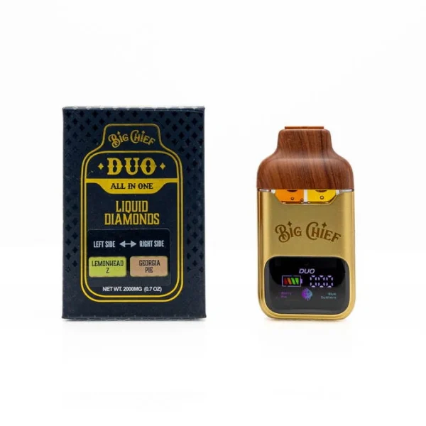 Big-Chief-DUO-2G-Lemon-Headz-Indica-Georgia-Pie-Sativa Big Chief DUO 2G