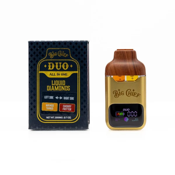 Big-Chief-DUO-2G-Mango-Tango-Indica-Cherry-Fritter-Sativa Big Chief DUO 2G