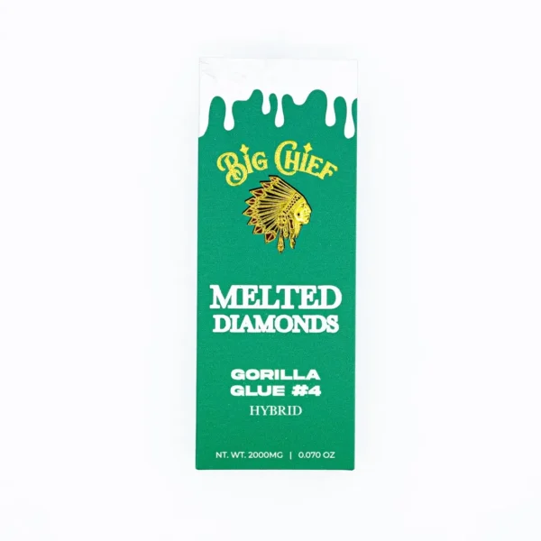 Gorilla-Glue-4-Hibrida-Big-Chief Big Chief 2G Melted Diamonds | Pluma de Wax