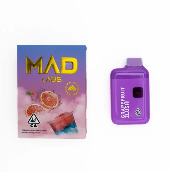 Grapefruit-Zlushi-Indica-Mad-Labs-2G Mad Labs 2G Golden Edition | Pluma de Wax