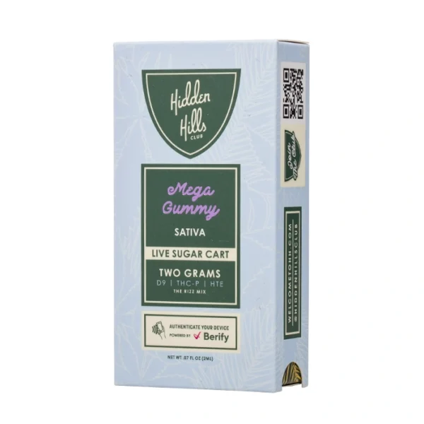 Hidden-Hills-Live-Sugar-Cart-2G-mega_gummy Hidden Hills Live Sugar 2G | Cartucho de Wax