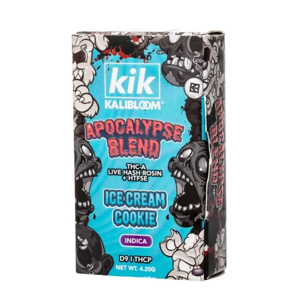 Kik-4.2g-Ice-Cream-Cookie-Indica Kik Kalibloom 4.2G Apocalypse Blend | Pluma de Wax