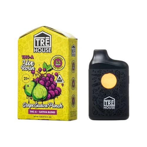 Pluma-de-Wax-Tre-House-3.5G-Live-Rosin-THCA TRE House 3.5G Live Rosin THCA