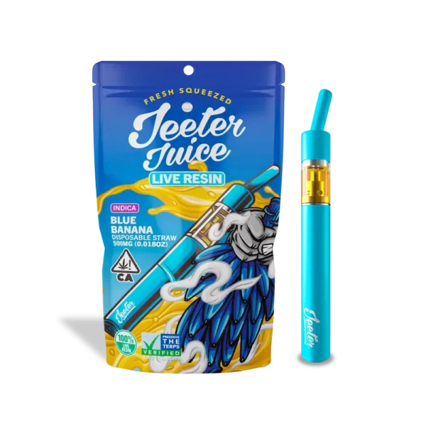 Plumas-de-Wax-Jeeter-Juice-Blue-Banana Jeeter Juice 0.5G | Pluma de Wax