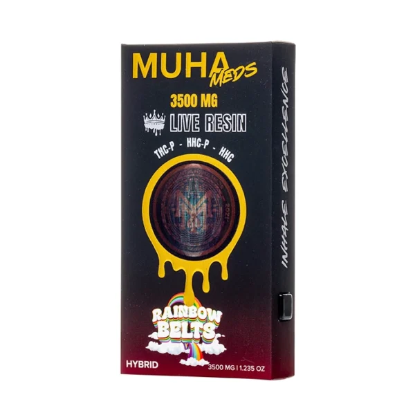 Rainbow-Belts-Hibrida-Muha-Meds-3.5g Muha Meds 3.5G | Pluma de Wax