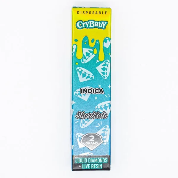 Sherblato-Indica-CryBaby CryBaby 2G Live Resin Liquid Diamonds | Pluma de Wax
