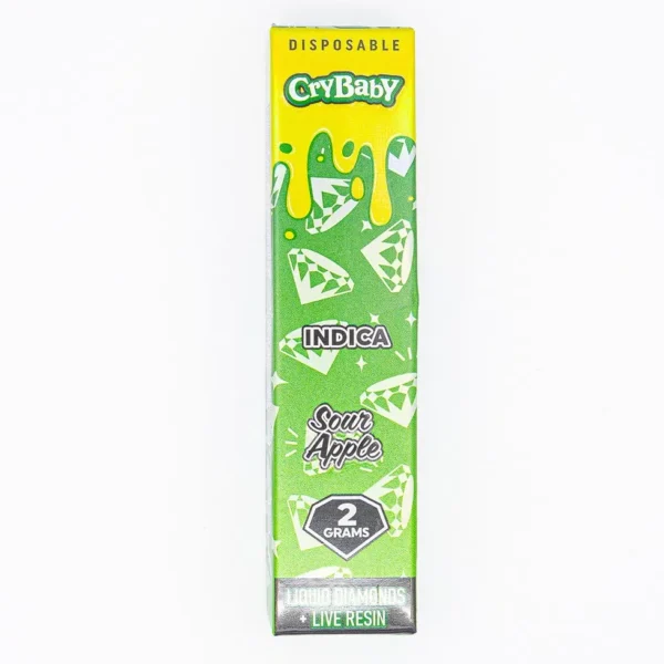 Sour-Apple-Indica-CryBaby CryBaby 2G Live Resin Liquid Diamonds | Pluma de Wax