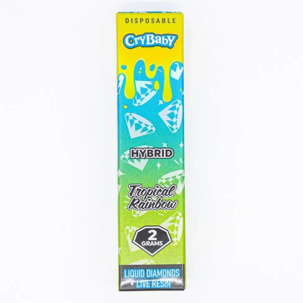 Tropical-Rainbow-Hibrida-CryBaby CryBaby 2G Live Resin Liquid Diamonds | Pluma de Wax